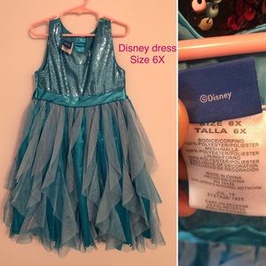 Disney 6X aqua dress - Elsa like dress